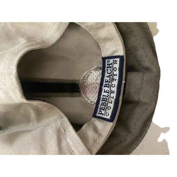 Pebble Beach Khaki Pleasant Valley Golf Cours Adjustable Ahead Golf Hat - Picture 5 of 6